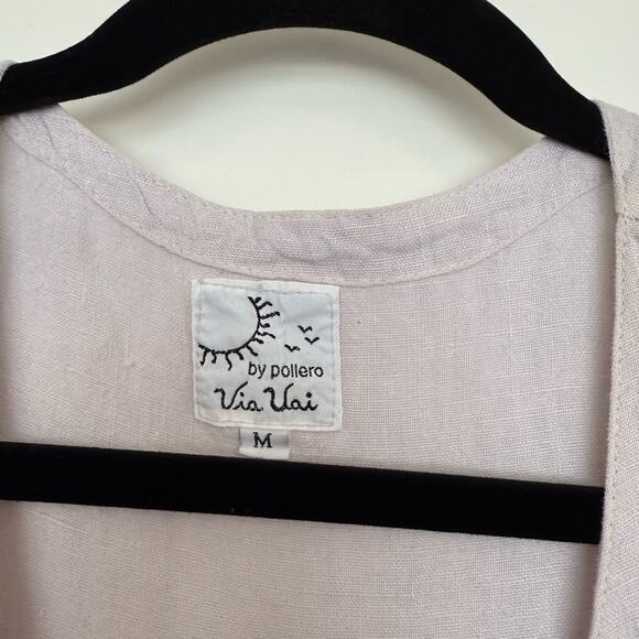 Via Vai by Pollero Light Lavender Linen Maxi Dress - Picture 3 of 7